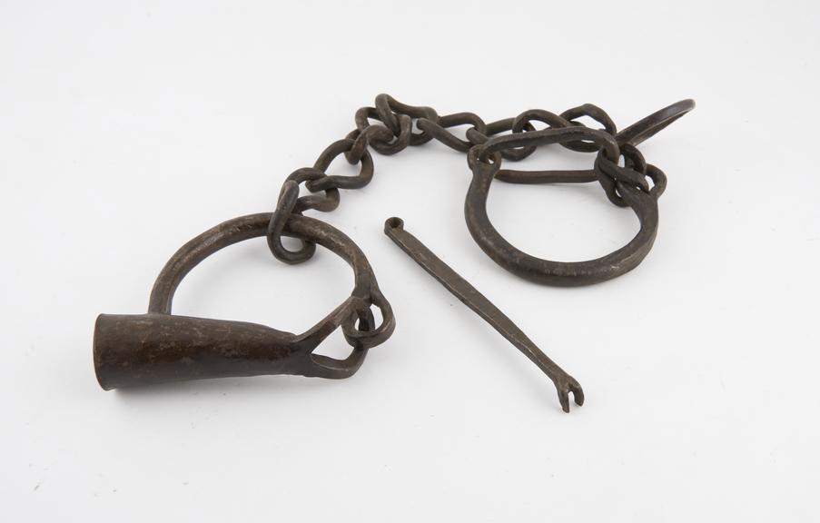 Pair of prisoner's leg irons, European, 1501-1800