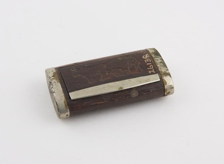 Wooden snuff box