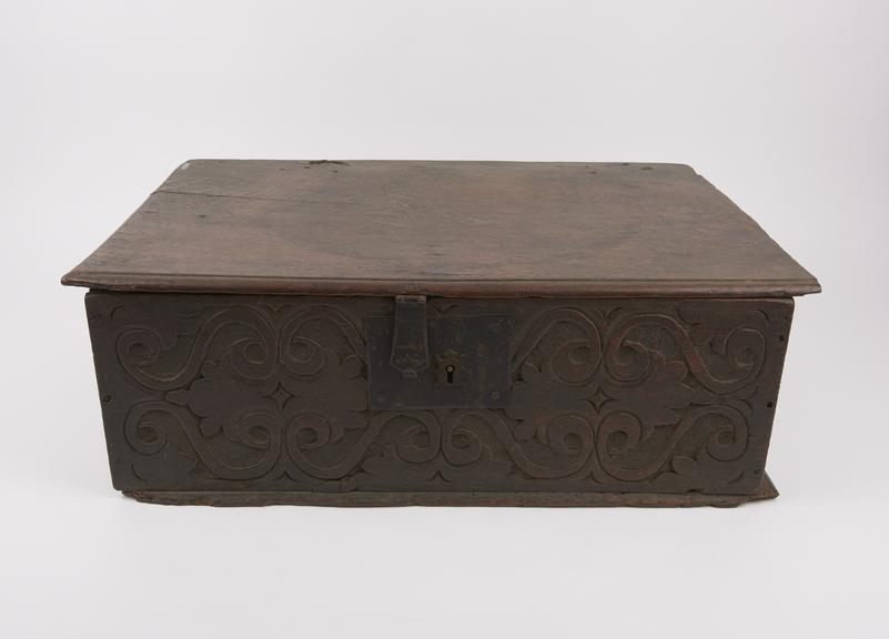 Wooden box with iron lock, 1701-1780