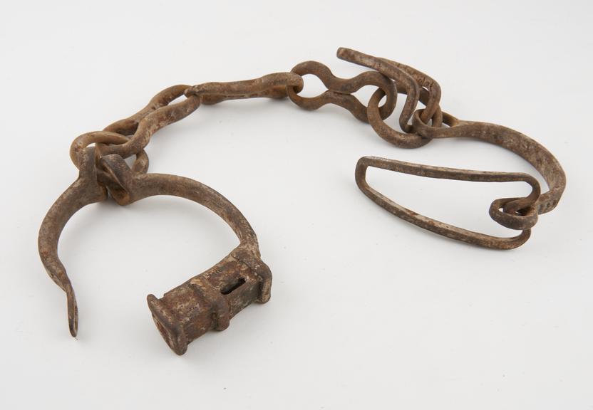 Leg irons, reputedly Spanish, 1501-1800