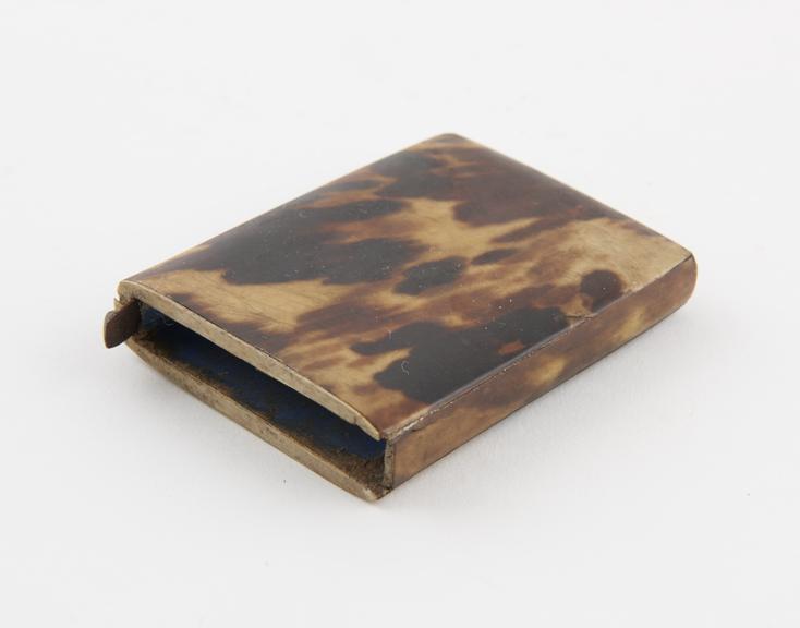 Match holder, rectangular, wood