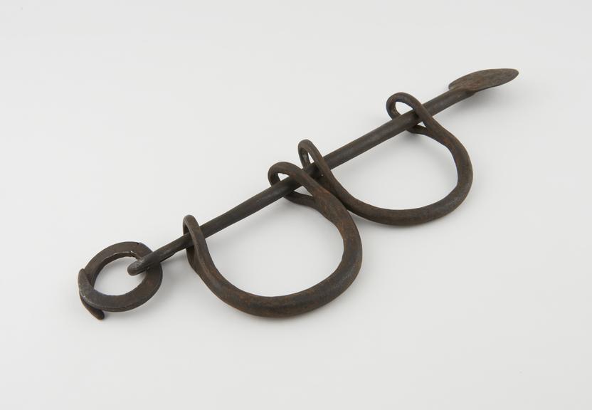 Leg irons, possibly Spanish, 16th to 18th centuries