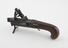 Flintlock tinder pistol, wood handle, steel pin trigger