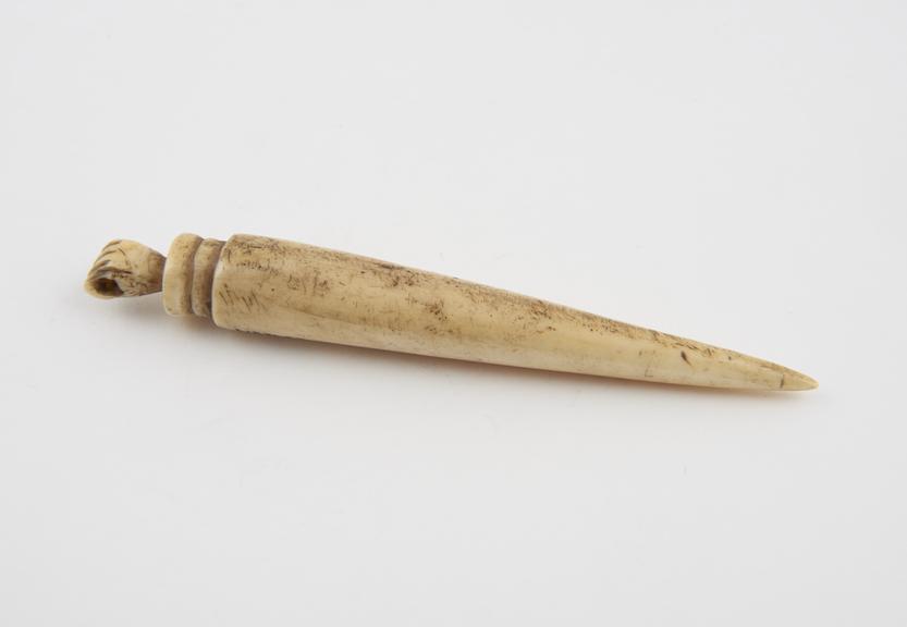 Ivory tobacco pick and tamper(?), pointed