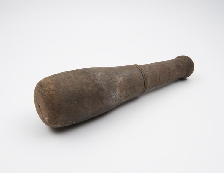 Wooden pestle, Euorpean, 1701-1900