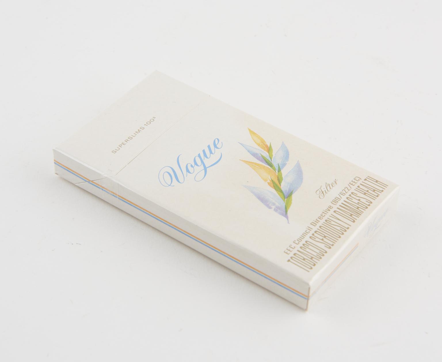 where to buy vogue cigarettes Packet of 20 'Vogue; Superslims 100s' cigarettes