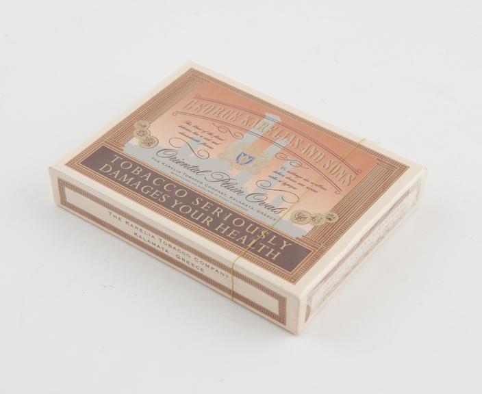 Packet of 20 Greek cigarettes | Science Museum Group Collection