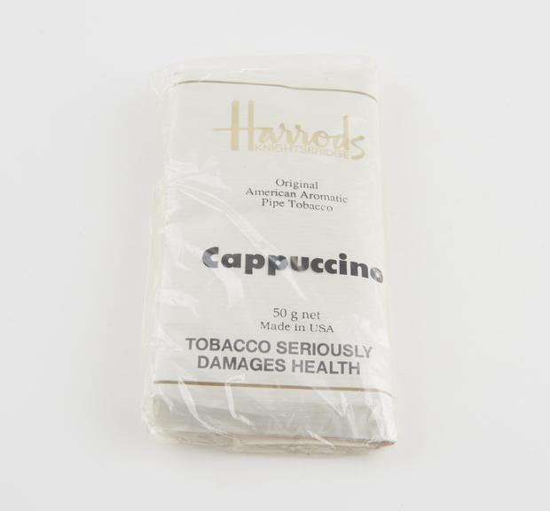 Packet of Harrods' own brand, cappuccino flavoured