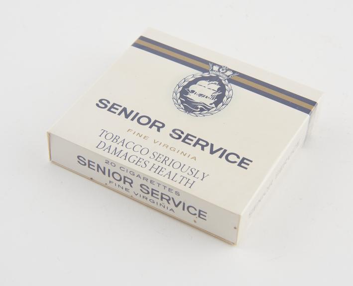 Packet of 20 Senior Service Fine Virginia cigarettes, no filter