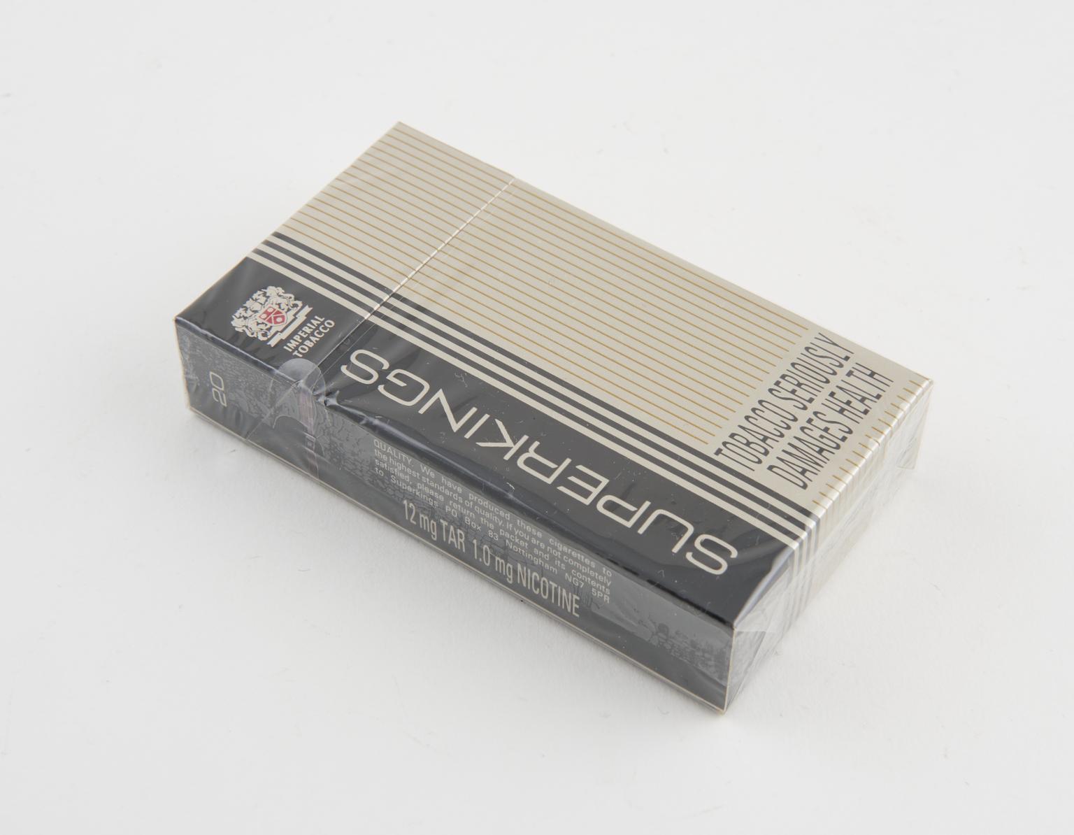 superking cigarette box Packet of 20 Superkings cigarettes