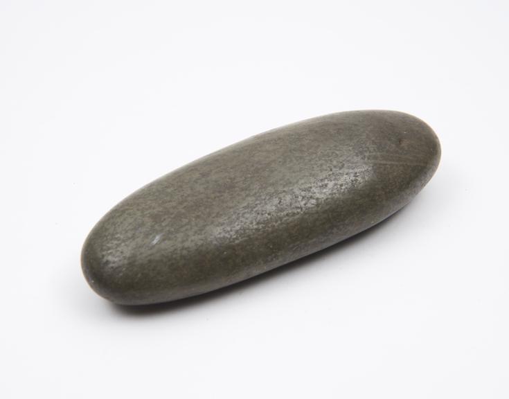 Smooth elongated stone, rounded at ends