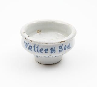 "Waller and Son, Guildford" Ointment pot