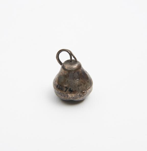 Silver vinaigrette, in the form of a pear