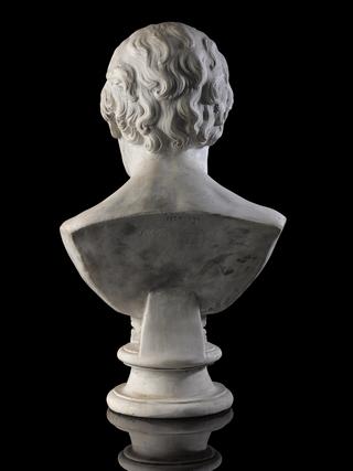 Two portrait busts of James Watt