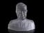 Pressed glass bust, about 5" high, of Michael J