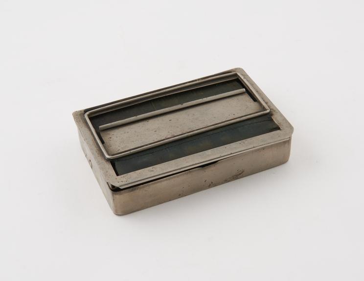 Silver plated tobacco box