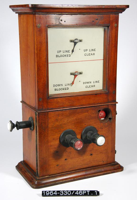 Single wire double line block instrument, bell missing