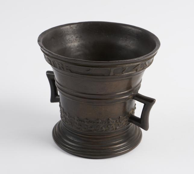 Bronze Mortar (dated 1542), inscribed SALVTIS. NOSTRE. ANNO