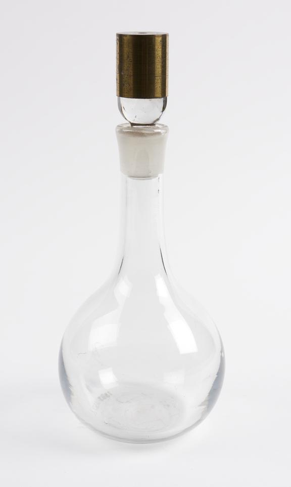 Glass flask with ground glass stopper