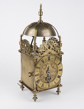 Lantern clock with anchor escapement