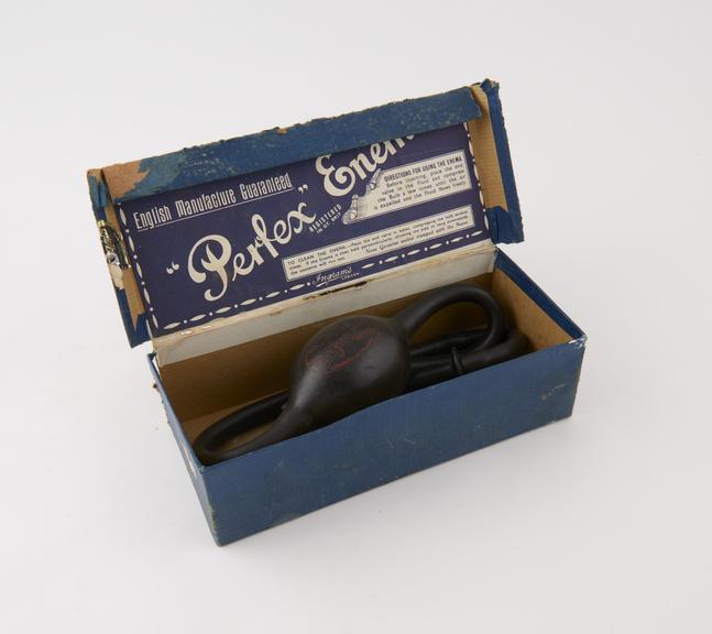 Ingram's `Perfex' enema, boxed, by Ingrams of London