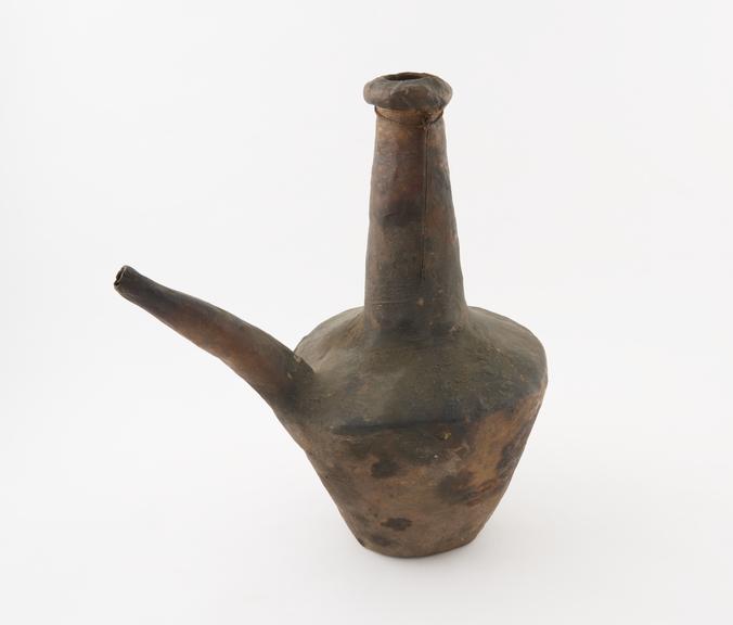 Water container, made from animal membrane, African, 1700-1900