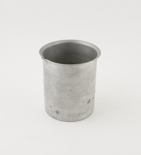 Cup, aluminium, for veterinary use, English, 1945-1965