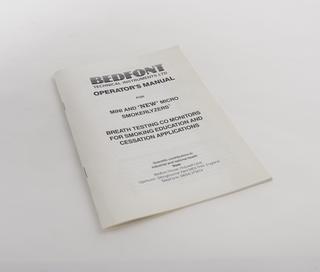 Operators manual for "Micro Smokerlyzer" carbon monoxide kit