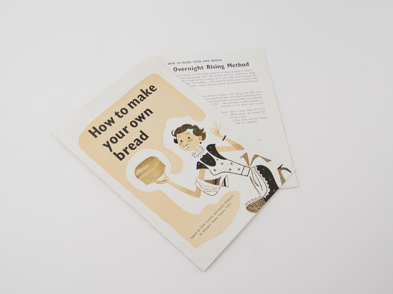 Leaflet, 'How to make your own bread'