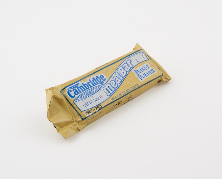 One of two diet bars. Peanut flavour