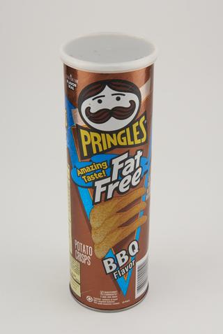 Packet for 'Pringles BBQ Flavor' potato crisps