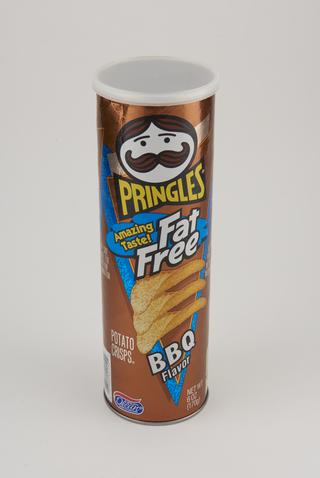 Packet for 'Pringles BBQ Flavor' potato crisps