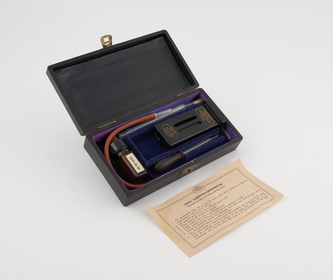 Sahli type Haemoglobinometer in fitted case by Hawksley