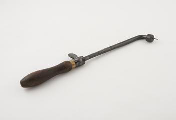 Point cautery, steel, wooden socket handle