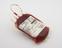 Blood plasma bag, labelled 'AB', Rhesus D+