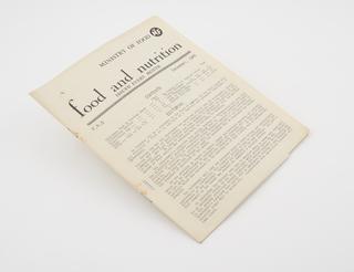 'Food and Nutrition' bulletins