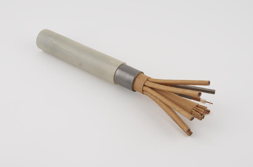 8 tube 0.174" + 10/10lb co-axial cable | Science Museum Group Collection