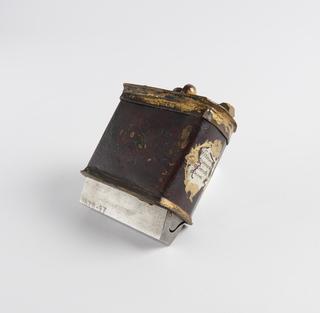 Natural lodestone with pole pieces and keeper