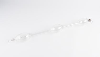 Geissler tube 540 mm long with three bulbs