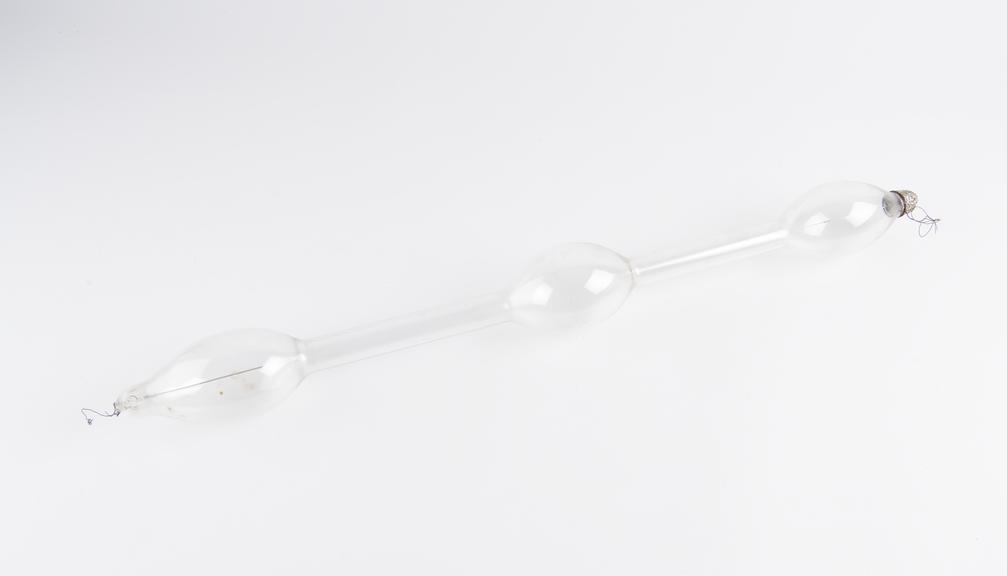 Geissler tube 540 mm long with three bulbs