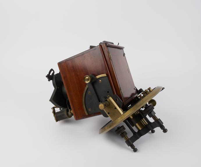 Cloud camera with dark slide film holder, one of two