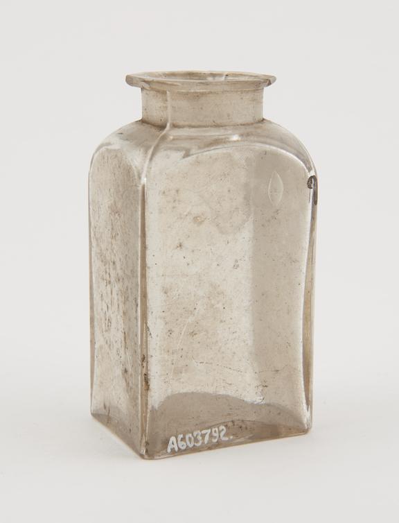 Late-C19 clear glass phial | Science Museum Group Collection