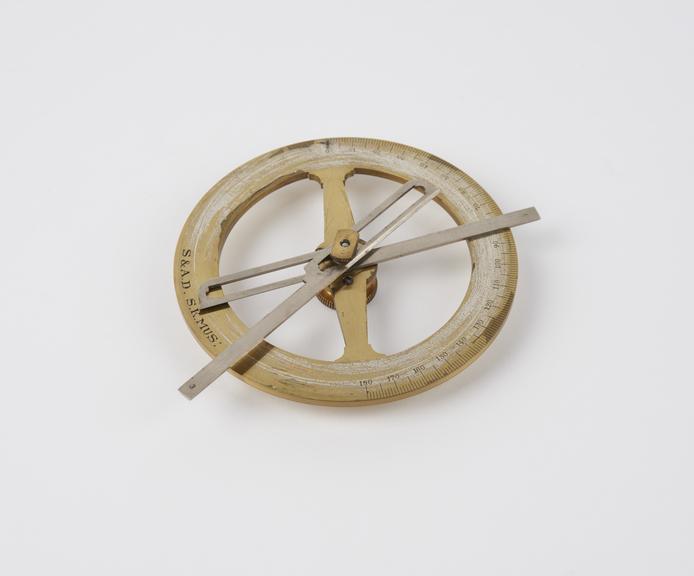 Contact goniometer by R. Fuess, Berlin, 1885