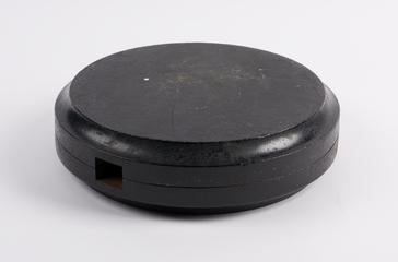 Pendulum weight of public clock by Barnsdale from old Stock Exchange