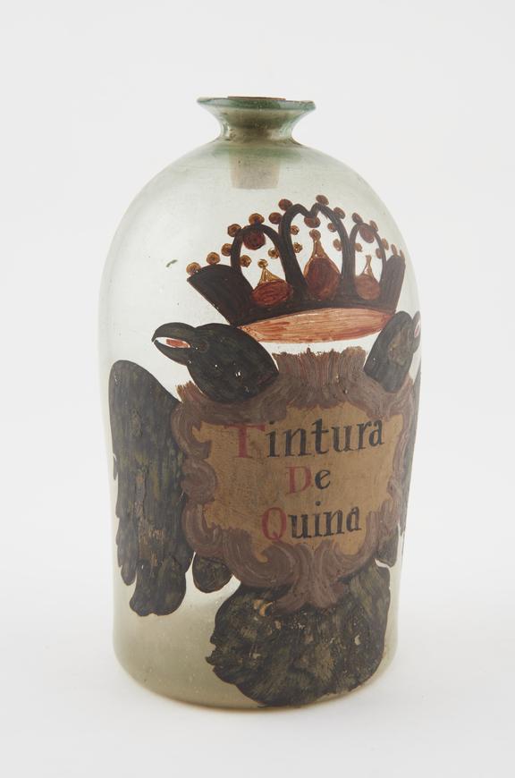 Glass bottle, labelled TINTURA DE QUINA'