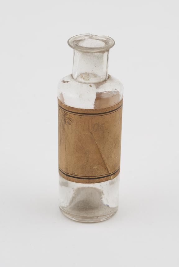 Late C19 seamless glass phial