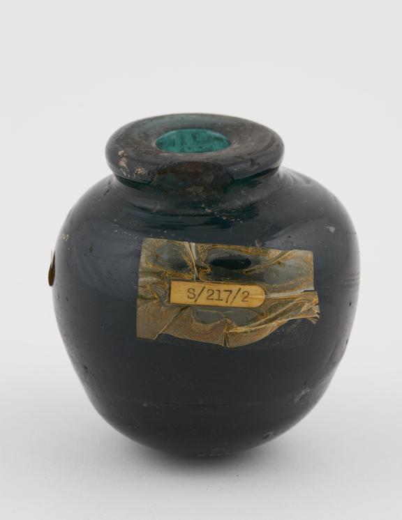 Thick walled glass bottle