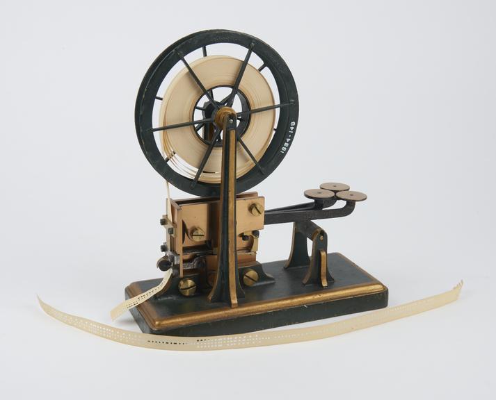 Wheatstone's automatic telegraph puncher, 1858