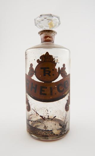 Bottle, clear glass