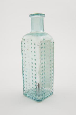Clear glass bottle by Vapocresolene Co.
